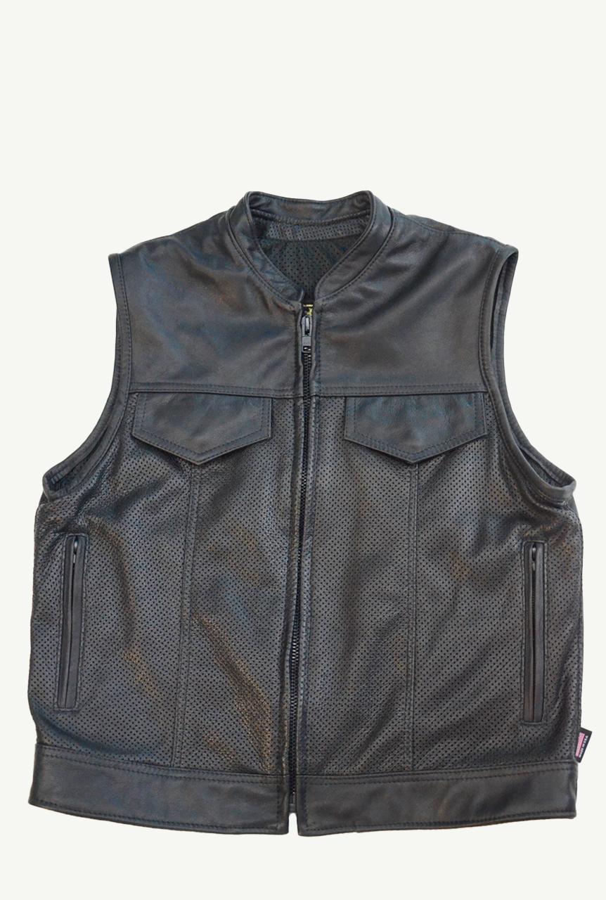 396P – Mens Leather Vest – US1LEATHERS